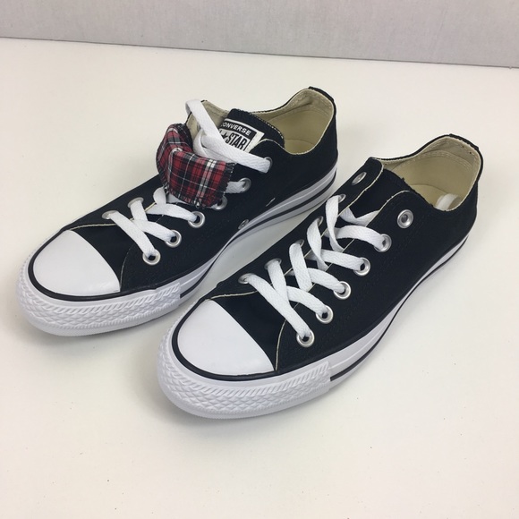 Converse CTAS Double Tongue Oxford Sneakers Plaid - Picture 2 of 4